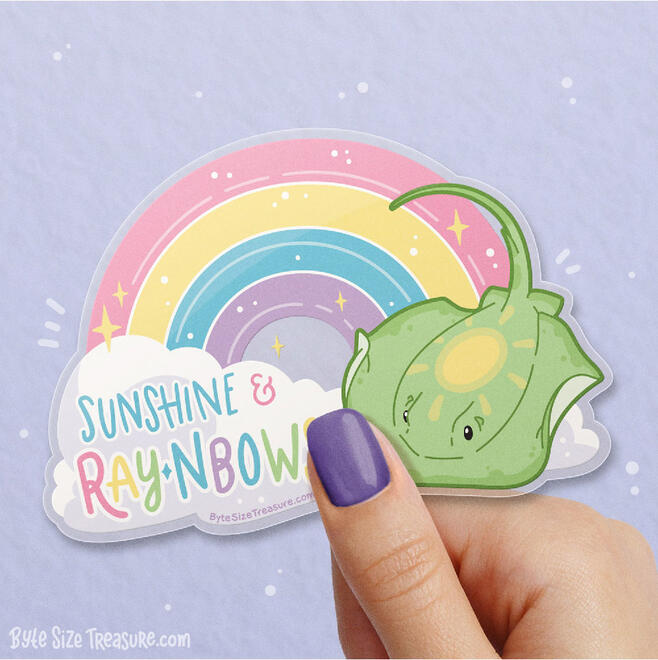 Sunshine and RAYnbows Vinyl Sticker