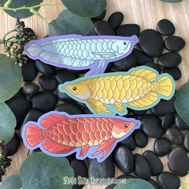 Shiny Arowana Stickers