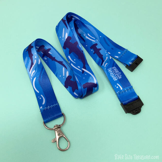Dark Blue Hammerhead Lanyard
