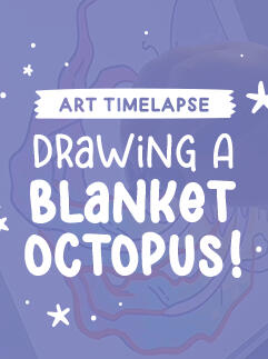 Blanket Octopus Art Timelapse