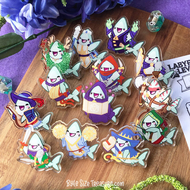 Acrylic D&amp;D Costume Pins